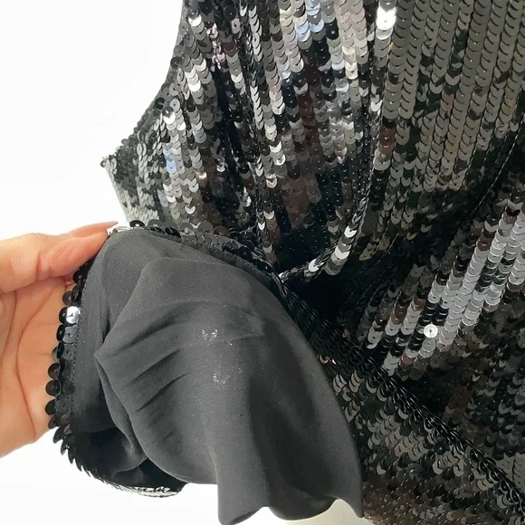 J. Crew Collection Sheer Sequin Tank Top NWT Size 3X Crop Fit Event Party - Picture 3 of 6